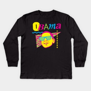 Obama - 80s Kids Long Sleeve T-Shirt